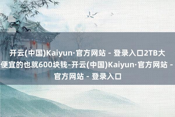 开云(中国)Kaiyun·官方网站 - 登录入口2TB大容量